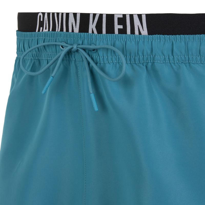 Men's Calvin Klein KM0KM01093 Intense Power Medium Double WB storm blue swim shorts 3