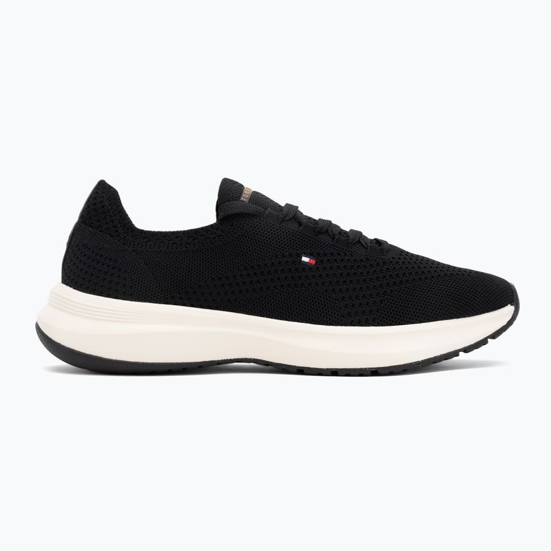 Tommy Hilfiger women's Knit Runner black shoes 2