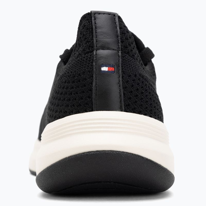 Tommy Hilfiger women's Knit Runner black shoes 6