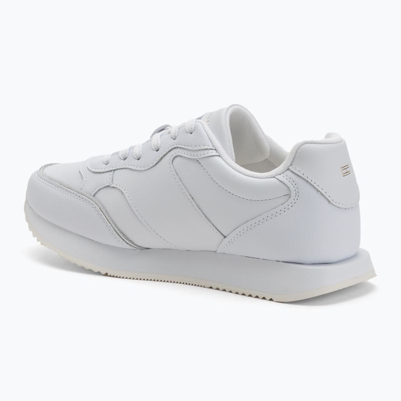 Tommy Hilfiger women's shoes Leather Runner white 3