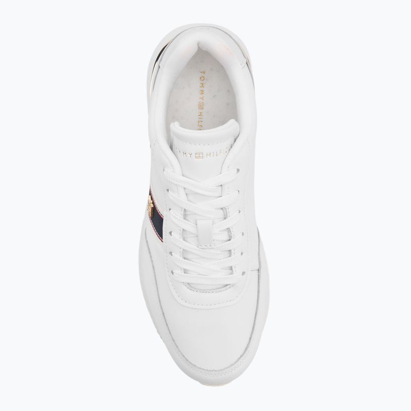 Tommy Hilfiger women's Webbing Runner white shoes 5