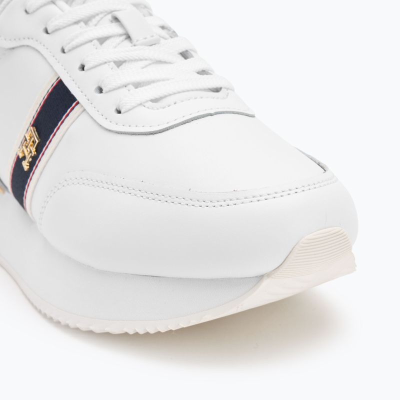 Tommy Hilfiger women's Webbing Runner white shoes 7