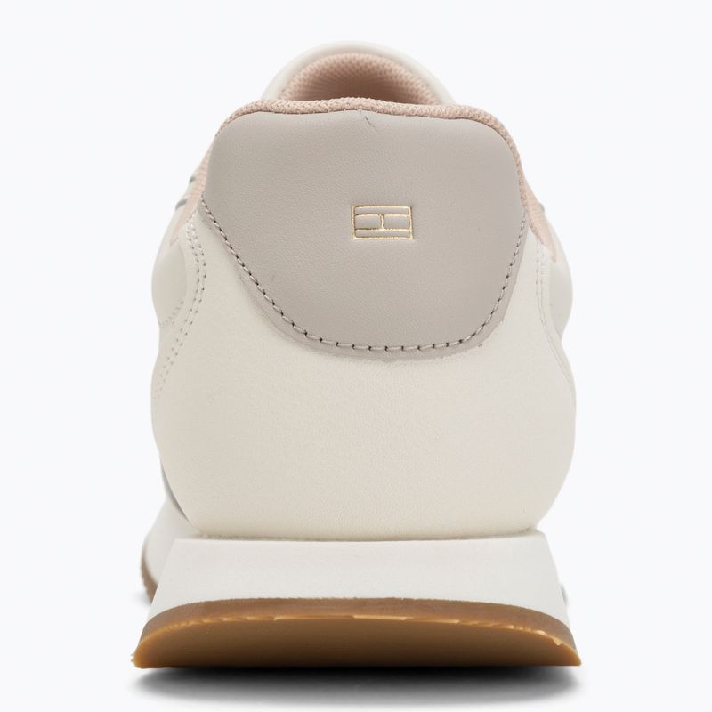 Tommy Hilfiger Leather Runner women's shoes ivory petal/newsprin 6