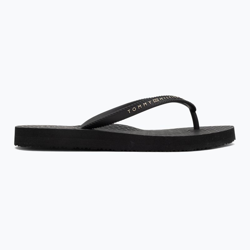 Tommy Hilfiger women's flip flops Strap Beach Sandal black 2