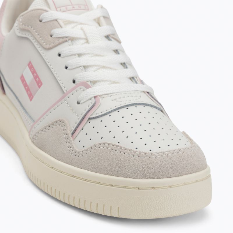 Tommy Jeans Retro Basket women's shoes ecru/misty pink 7