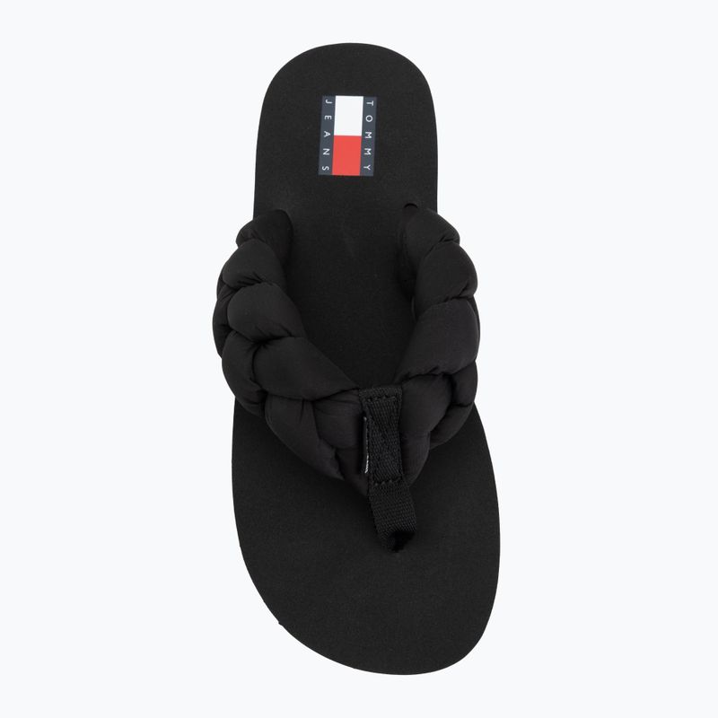 Women's flip-flops Tommy Hilfiger Braided Thong black 5