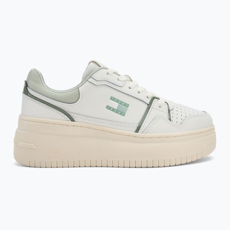 Women's shoes Tommy Jeans Retro Basket Flatform ecru/misty sage 2