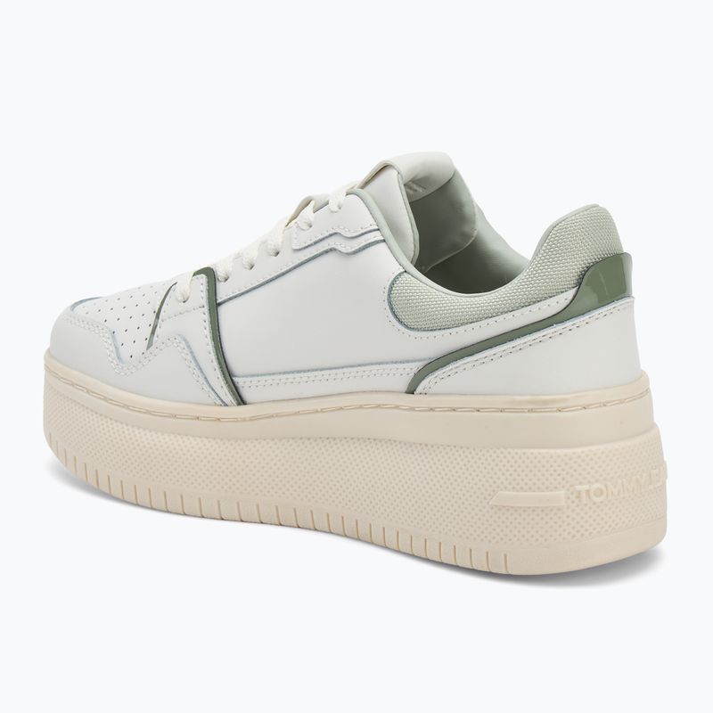 Women's shoes Tommy Jeans Retro Basket Flatform ecru/misty sage 3