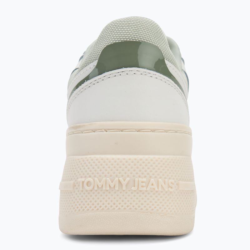 Women's shoes Tommy Jeans Retro Basket Flatform ecru/misty sage 6