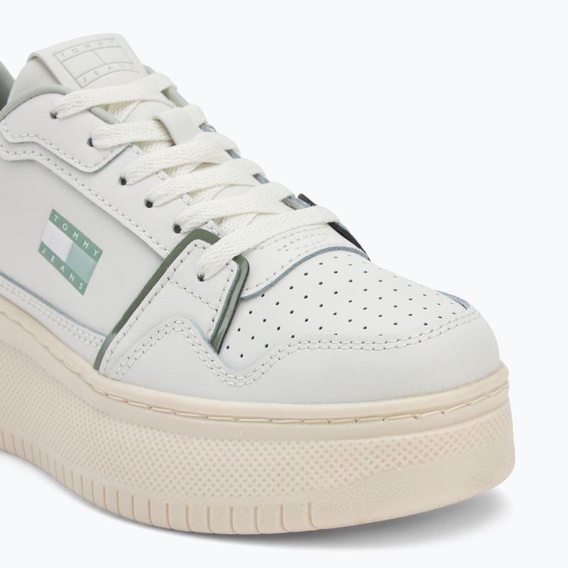 Women's shoes Tommy Jeans Retro Basket Flatform ecru/misty sage 7
