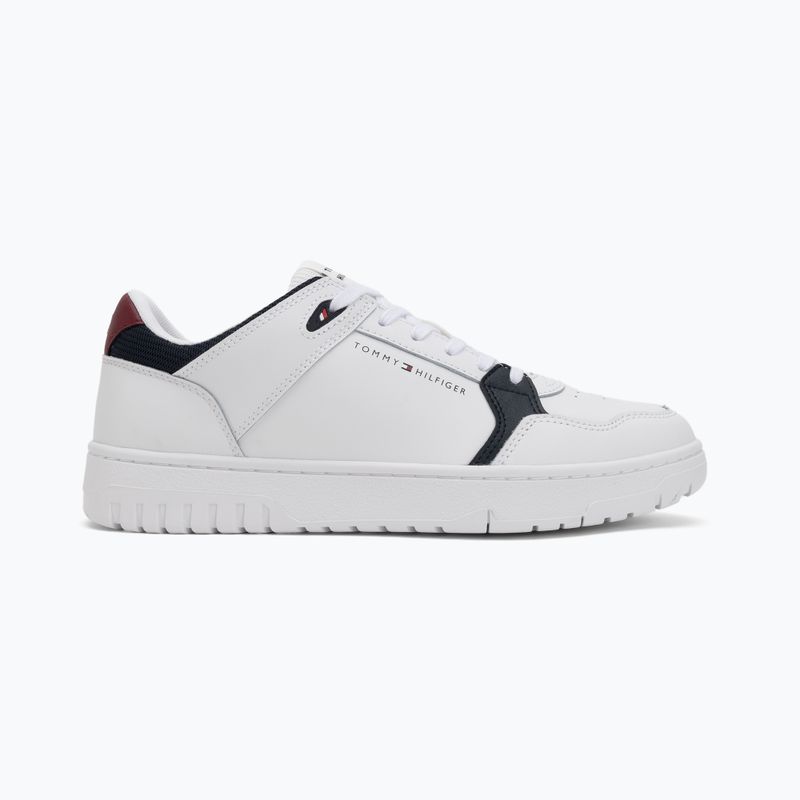 Men's Tommy Hilfiger Basket Core Lite Lth Mix white shoes 2