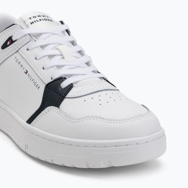 Men's Tommy Hilfiger Basket Core Lite Lth Mix white shoes 7