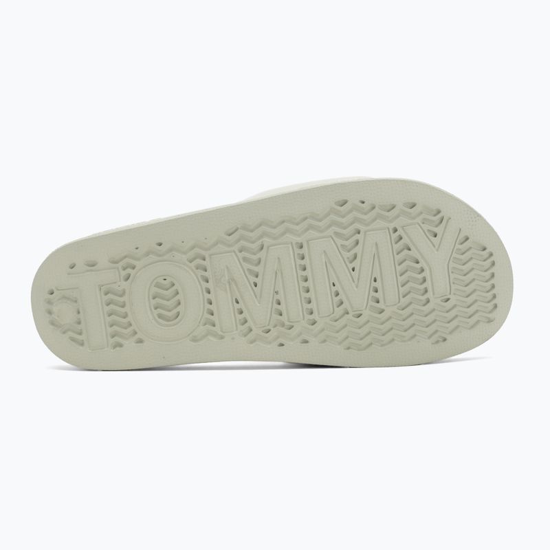 Tommy Hilfiger women's Flag Pool Slide Patent misty sage flip-flops 4
