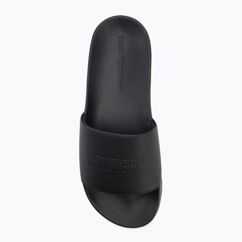 Men's Tommy Hilfiger Print Tumble Pool flip-flops black 5