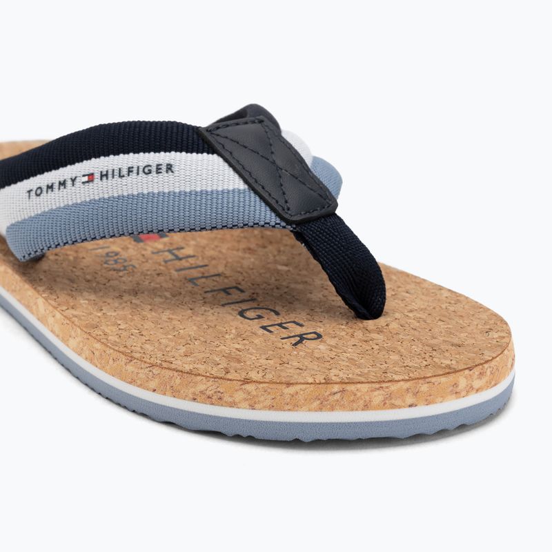 Men's Tommy Hilfiger Cork Beach desert sky flip flops 7