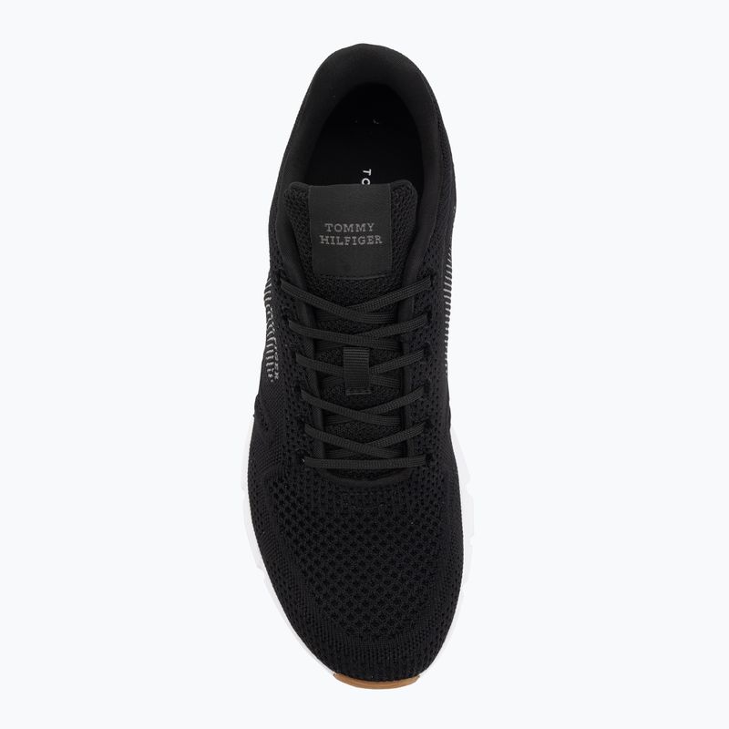 Men's Tommy Hilfiger Comfort Run Knit black shoes 5