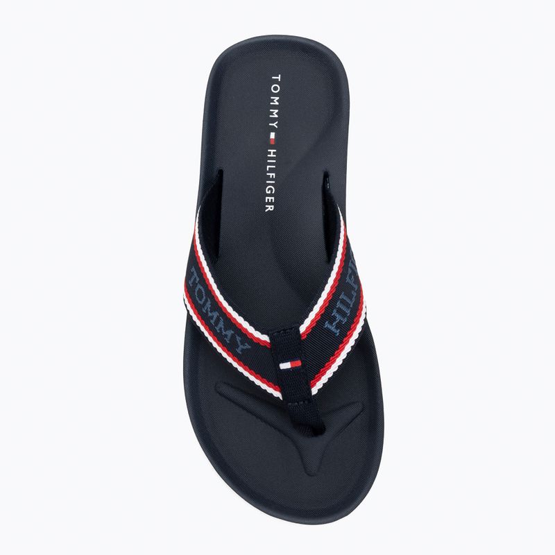 Men's Tommy Hilfiger Comfort Beach desert sky flip flops 5