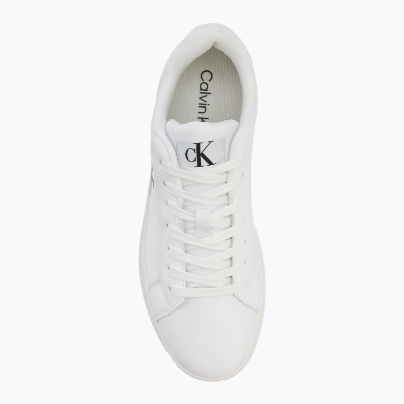 Women's shoes Calvin Klein YW0YW01781 3 Cupsole Laceup PU MG bright white 5
