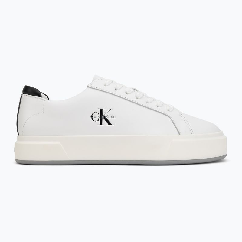 Women's shoes Calvin Klein YW0YW01945 Basket Cups Laceup Leather bright white/black 2