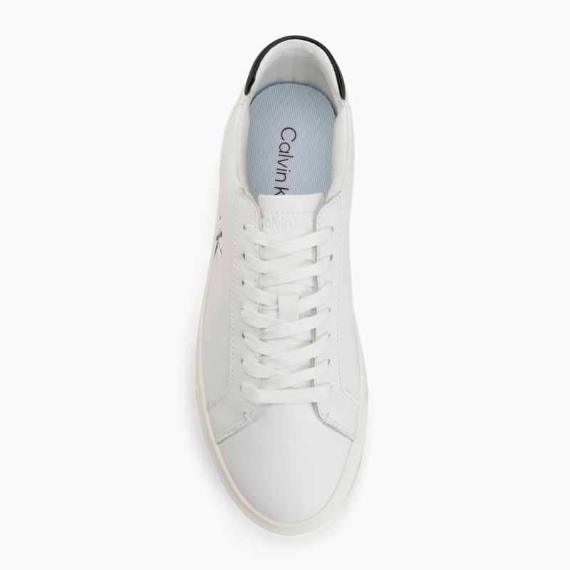 Women's shoes Calvin Klein YW0YW01945 Basket Cups Laceup Leather bright white/black 5