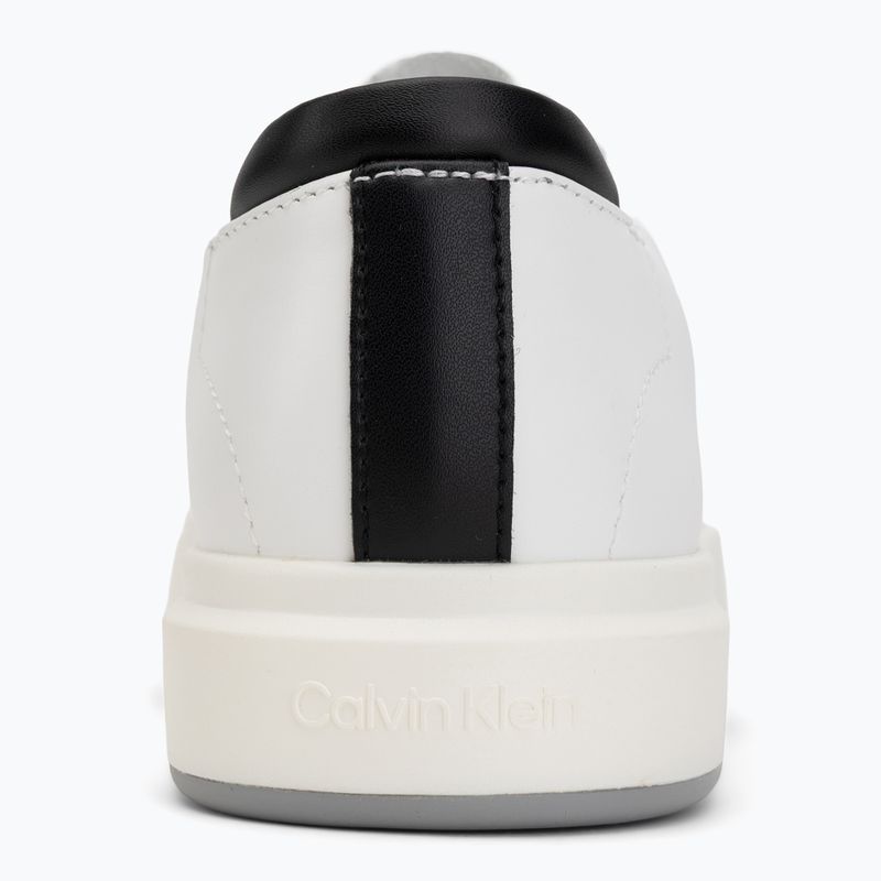 Women's shoes Calvin Klein YW0YW01945 Basket Cups Laceup Leather bright white/black 6