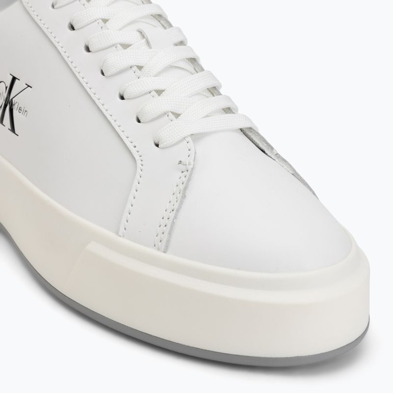 Women's shoes Calvin Klein YW0YW01945 Basket Cups Laceup Leather bright white/black 7