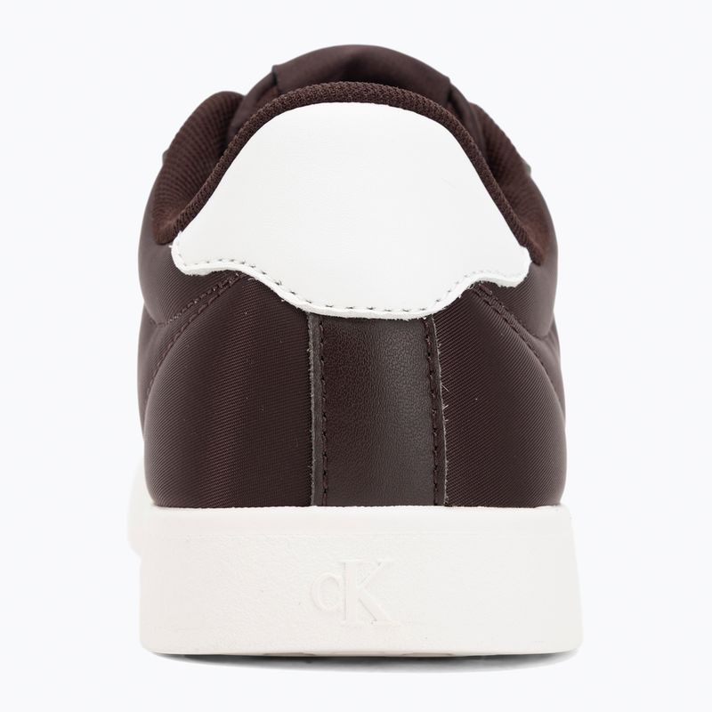 Women's shoes Calvin Klein YW0YW01781 3 Cupsole Laceup PU MG bordeaux/bright white 6