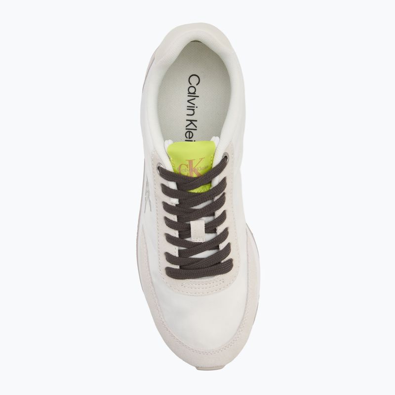 Women's shoes Calvin Klein YW0YW01990 Retro Runner Lace Up Nylon MG white/evening primrose/lily white 5