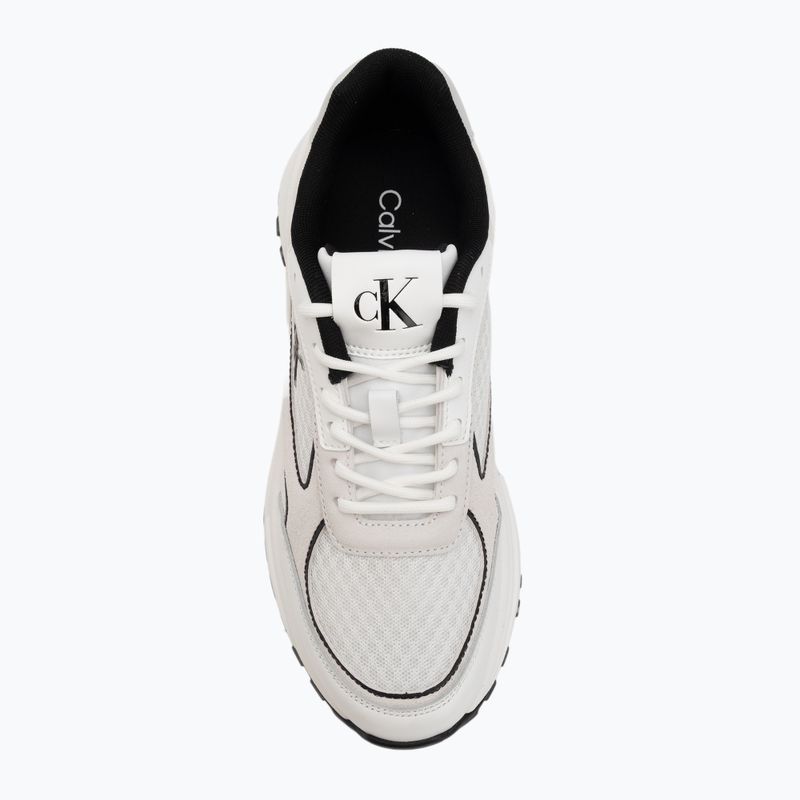 Women's shoes Calvin Klein YW0YW02009 Hike Runner Mesh Mix MET MG bright white/black 5