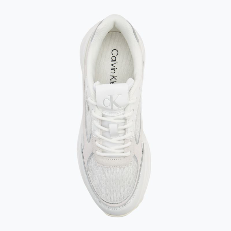 Women's shoes Calvin Klein YW0YW02009 Hike Runner Mesh Mix MET MG bright white/silver 5