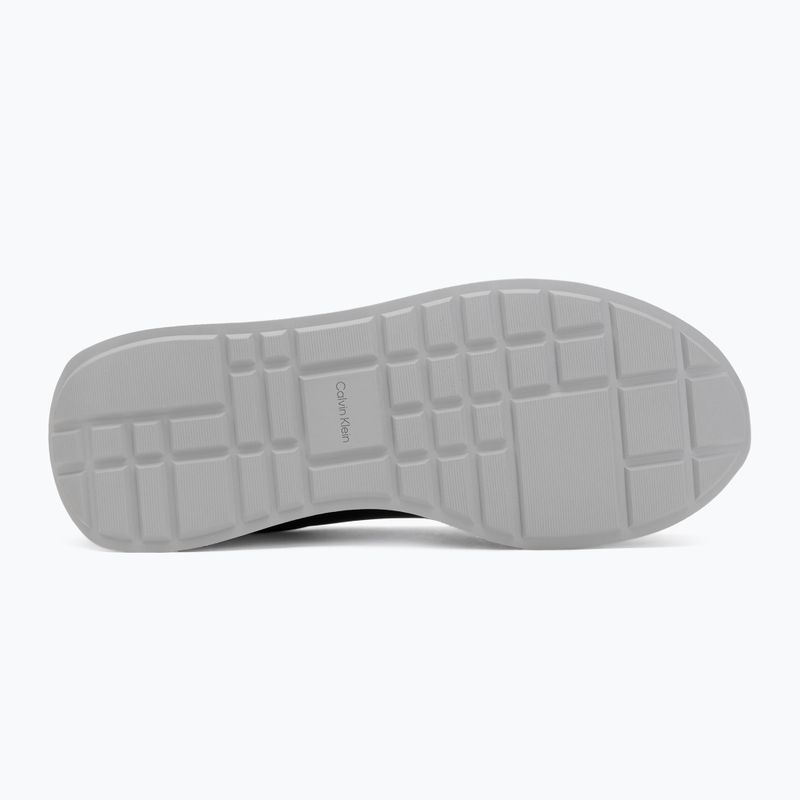 Women's shoes Calvin Klein YW0YW01942 Retro Runner Lace Up Leather MG black/formal gray 4