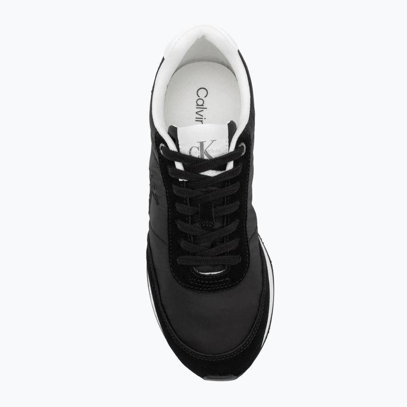 Women's shoes Calvin Klein YW0YW01990 Retro Runner Lace Up Nylon MG black/bright white 6