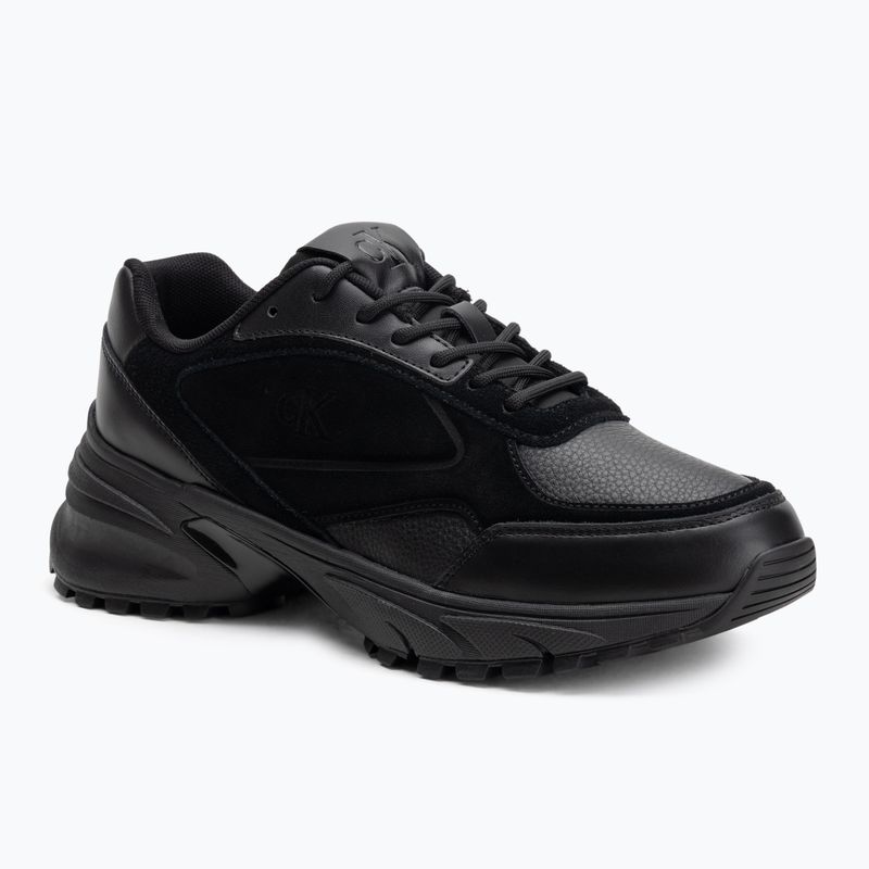 Men's shoes Calvin Klein YM0YM01289 Hike Runner HF Leather Mix triple black