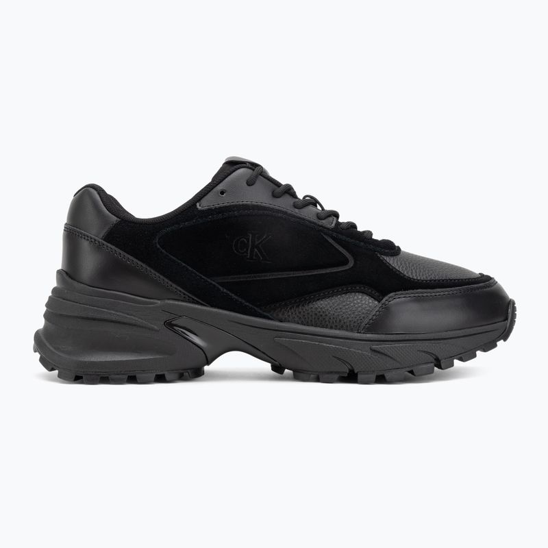 Men's shoes Calvin Klein YM0YM01289 Hike Runner HF Leather Mix triple black 2