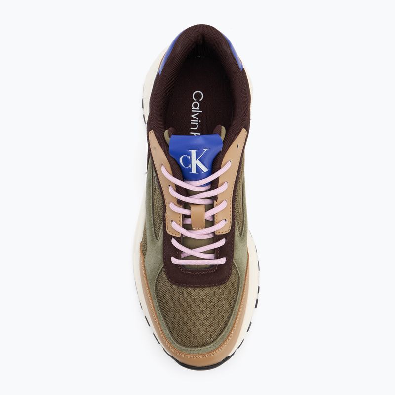 Men's shoes Calvin Klein YM0YM01379 Hike Runner Mesh MIX cumin/burnt out/khaki/purple blue 5