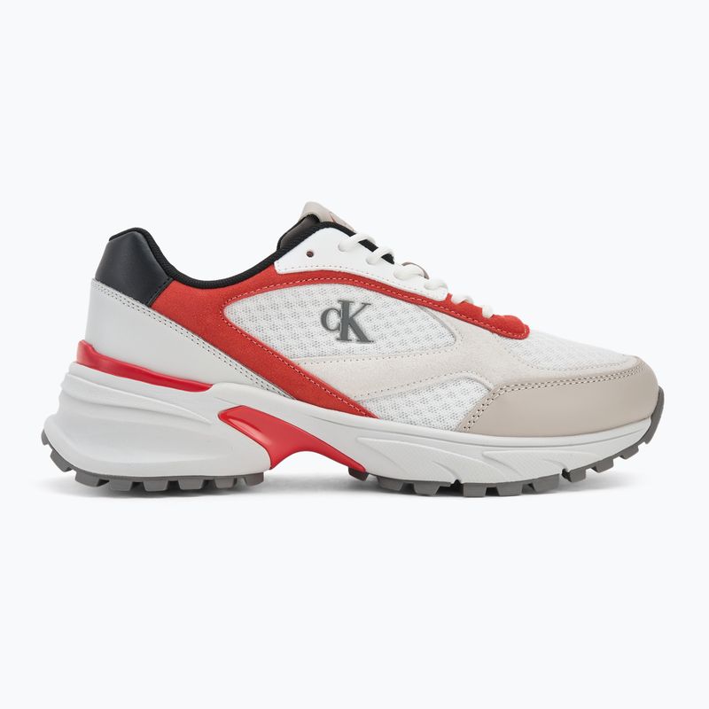 Men's shoes Calvin Klein YM0YM01379 Hike Runner Mesh MIX bright white/grey/flame scarlet 2