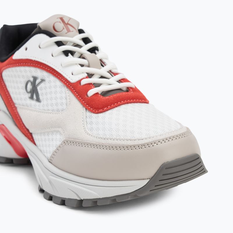 Men's shoes Calvin Klein YM0YM01379 Hike Runner Mesh MIX bright white/grey/flame scarlet 7