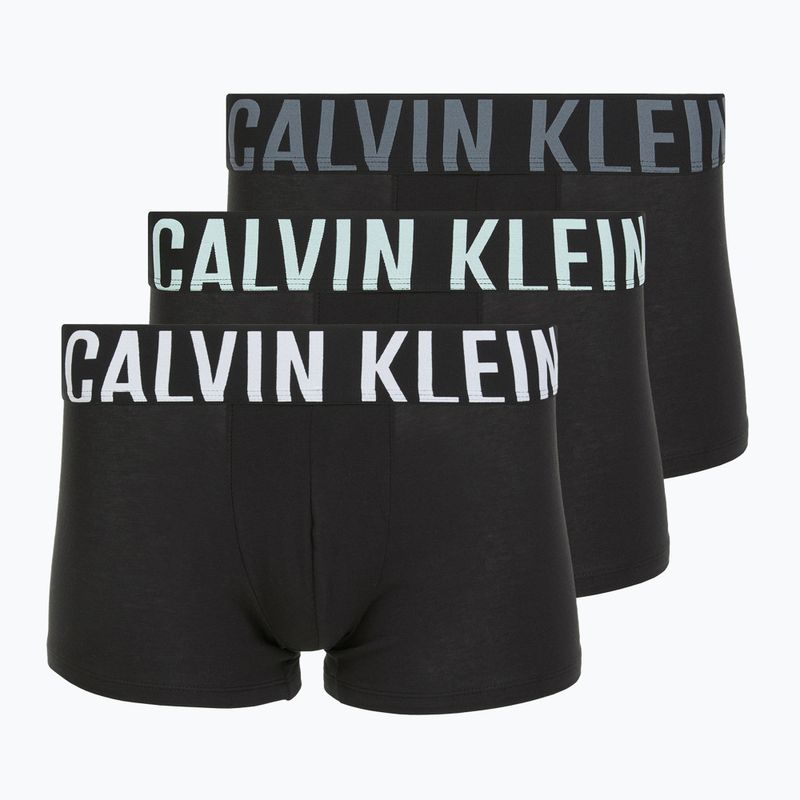 Boxers Calvin Klein 000NB3608A Trunk 3 pairs Black bodies/white/aerial/turbulence