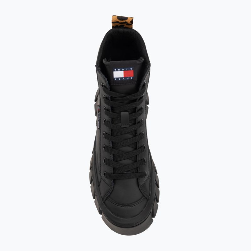 Women's shoes Tommy Jeans Vulc Flatform Leopard black 5