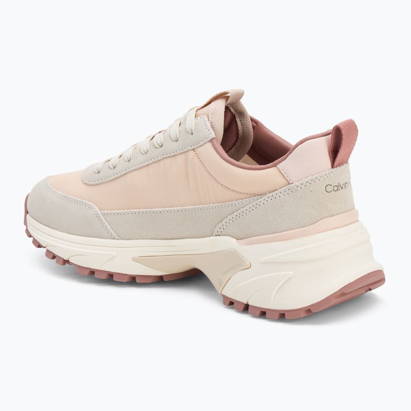 Women's shoes Calvin Klein YW0YW02075 Hike Runner Mg Nylon Mix whisper pink/dark ecru/dusty rose 3