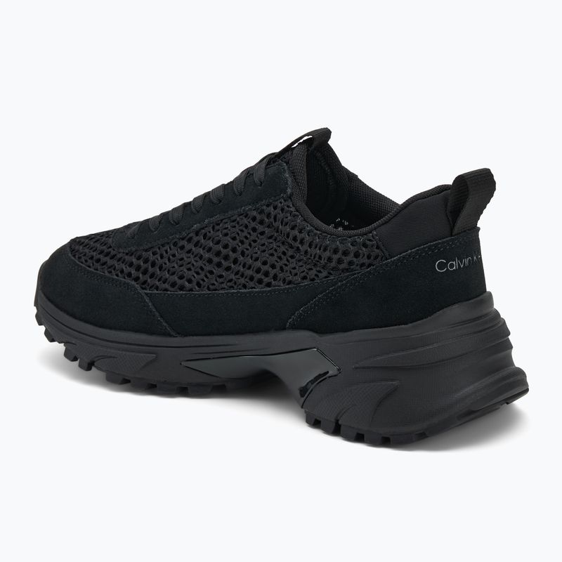 Women's shoes Calvin Klein YW0YW02030 Hike Runner Lace Up Techmix triple black 3