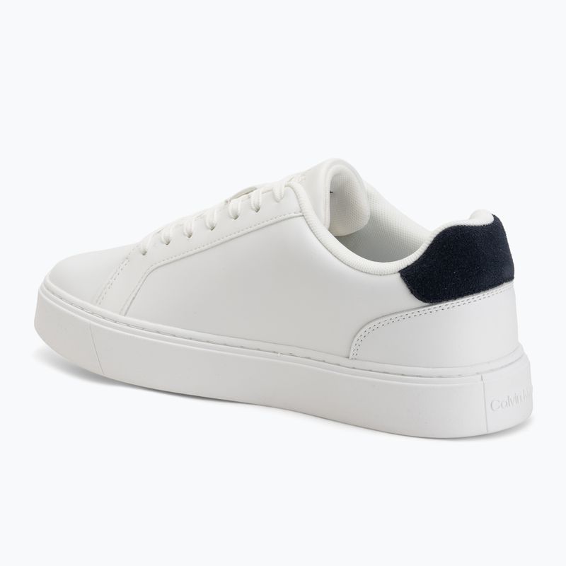 Men's shoes Calvin Klein YM0YM01435 Classic Cupsole Laceup Leather bright white/navy 3