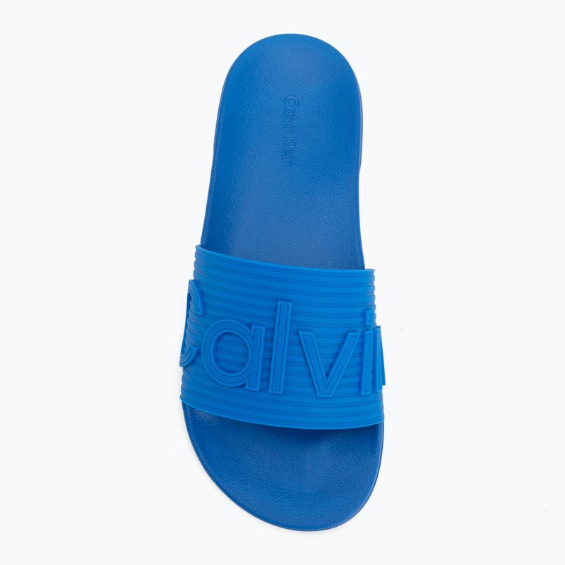 Men's slides Calvin Klein HM0HM02113 Ess Texture lapis blue 5