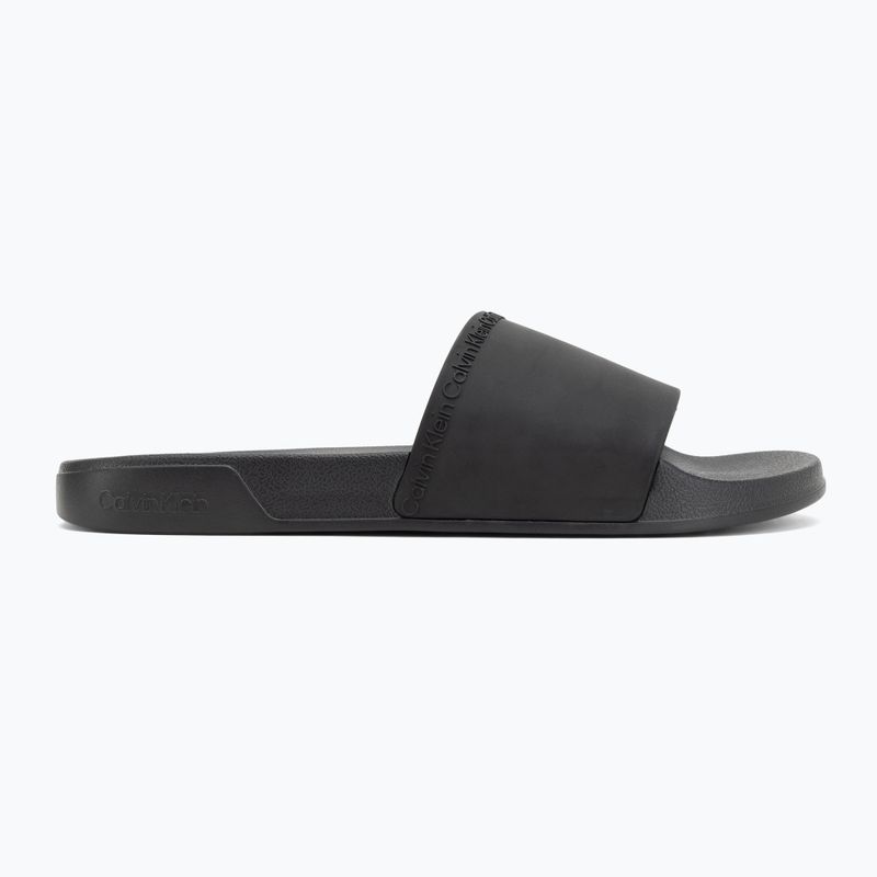 Men's slides Calvin Klein HM0HM02108 Ess Institutional Cv triple black 2