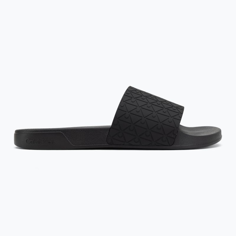 Men's slides Calvin Klein HM0HM02110 Ess triple black mono 2