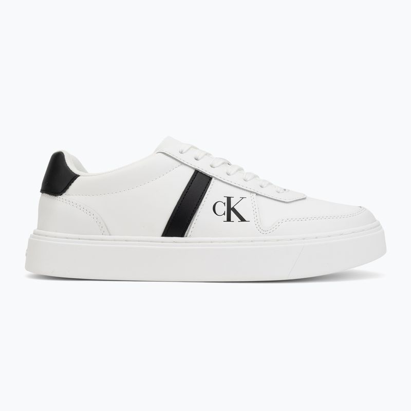 Men's shoes Calvin Klein HM0HM02237 Classic Cups Lace Leather EMB Tongue bright white/black 2