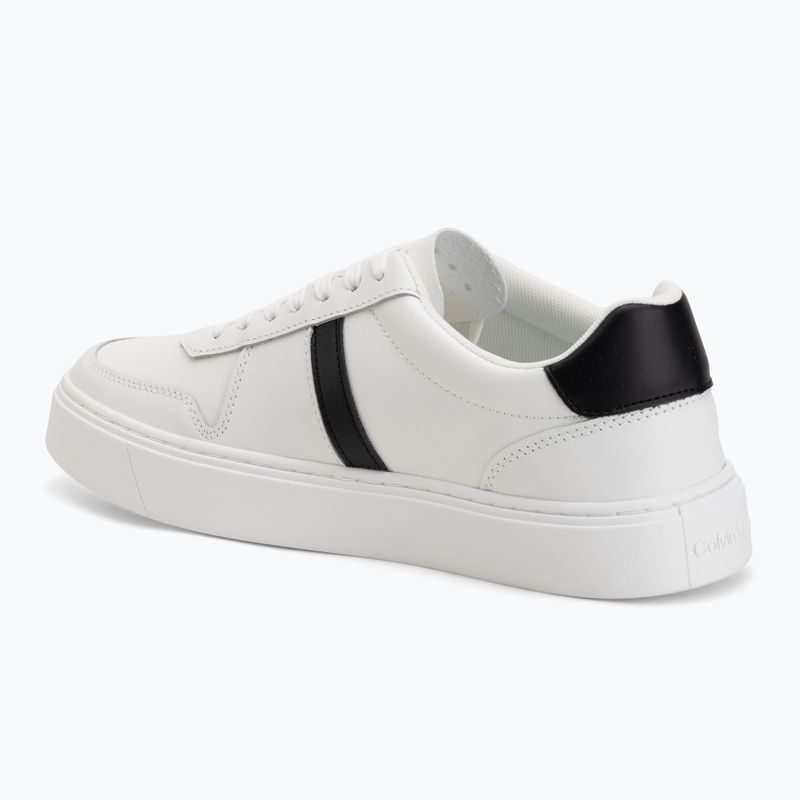 Men's shoes Calvin Klein HM0HM02237 Classic Cups Lace Leather EMB Tongue bright white/black 3