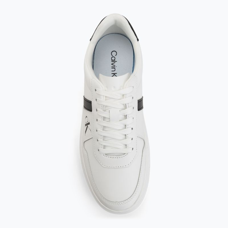 Men's shoes Calvin Klein HM0HM02237 Classic Cups Lace Leather EMB Tongue bright white/black 5