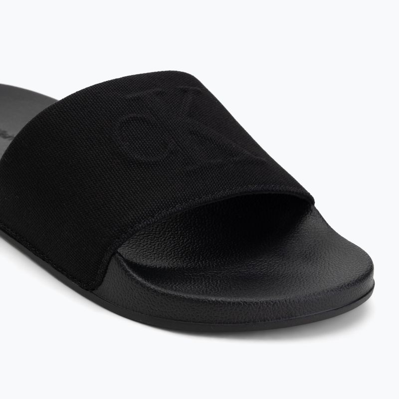 Men's slides Calvin Klein Ess Monogram triple black 7