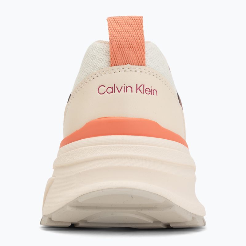 Women's shoes Calvin Klein HW0HW03002 Hike Run Ckstripe Mesh off white/oatmeal/dusty rose 6